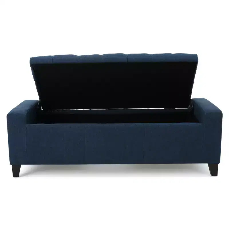 GDFStudio Alta Pouf de rangement capitonné contemporain