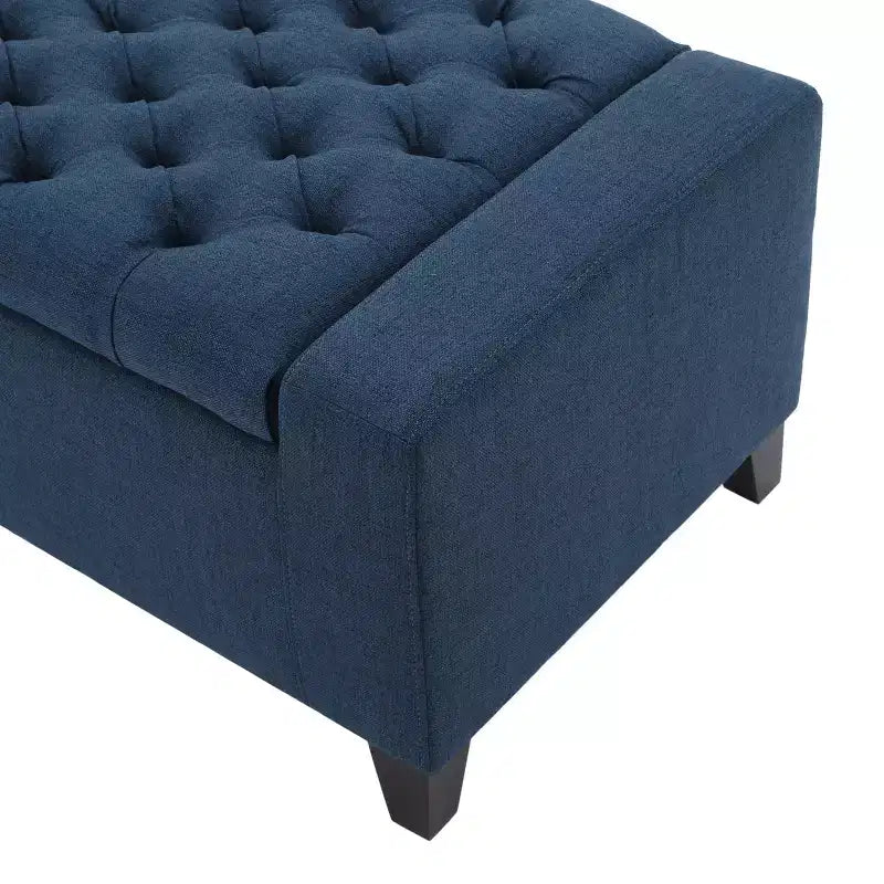 GDFStudio Alta Pouf de rangement capitonné contemporain