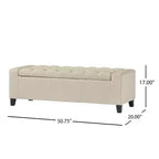 GDFStudio Alta Pouf de rangement capitonné contemporain
