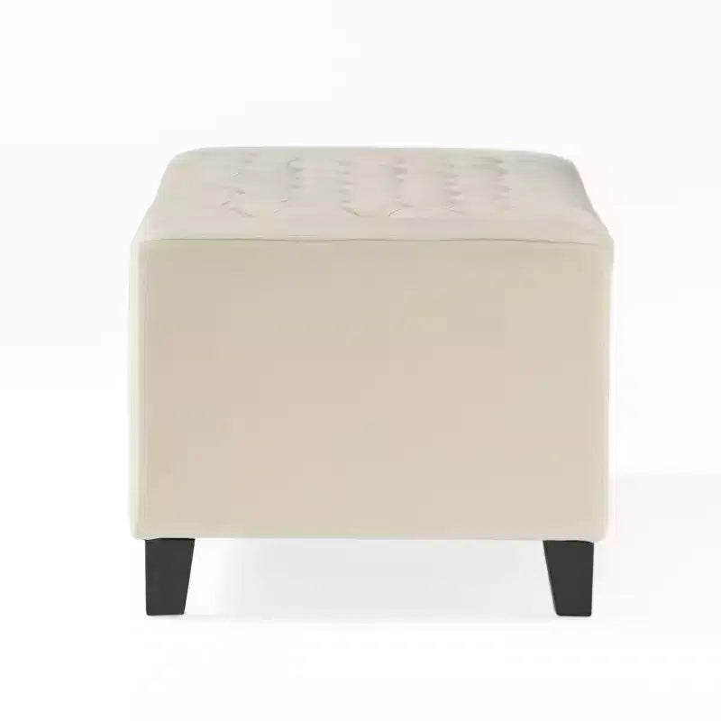 GDFStudio Alta Pouf de rangement capitonné contemporain