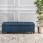 GDFStudio Alta Pouf de rangement capitonné contemporain
