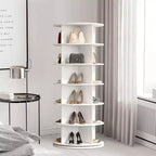 Étagère à chaussures rotative à 6 niveaux - Meuble à chaussures, Armoire à chaussures, Présentoir à chaussures, Conception peu encombrante, Construction durable