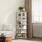 Étagère à chaussures rotative à 6 niveaux - Meuble à chaussures, Armoire à chaussures, Présentoir à chaussures, Conception peu encombrante, Construction durable