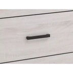 Commode Okak rectangulaire 4 tiroirs, commode classique avec tiroirs spacieux, poignées et surface supérieure large, armoire de rangement de chambre à coucher