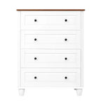 Commode haute Okak en bois, Meuble de rangement moderne à 4/5/6 tiroirs pour chambre à coucher, chambre d'enfant, salon et entrée