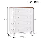 Commode haute Okak en bois, Meuble de rangement moderne à 4/5/6 tiroirs pour chambre à coucher, chambre d'enfant, salon et entrée