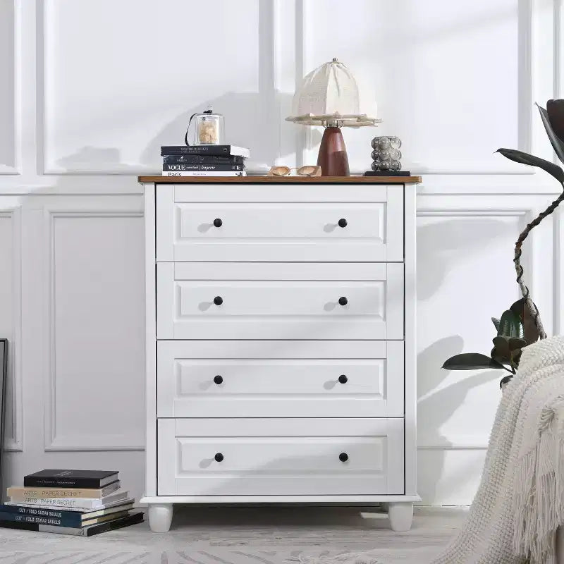 Commode haute Okak en bois, Meuble de rangement moderne à 4/5/6 tiroirs pour chambre à coucher, chambre d'enfant, salon et entrée