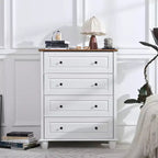 Commode haute Okak en bois, Meuble de rangement moderne à 4/5/6 tiroirs pour chambre à coucher, chambre d'enfant, salon et entrée