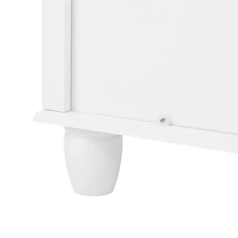 Commode haute Okak en bois, Meuble de rangement moderne à 4/5/6 tiroirs pour chambre à coucher, chambre d'enfant, salon et entrée