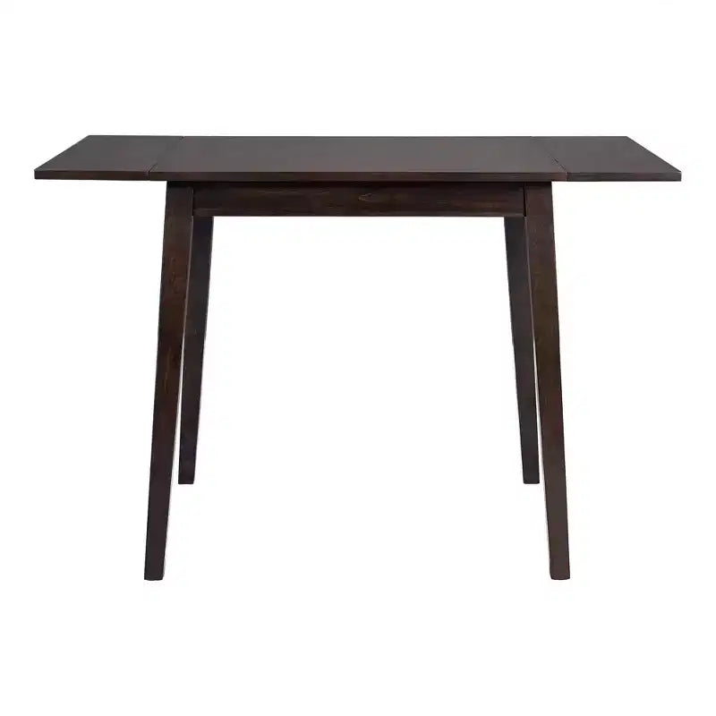 Table à manger extensible rectangulaire Okak avec pieds en bois d'hévéa, table de cuisine pour 4, table pliante pour cuisine, salle à manger