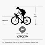VTT Hykolity 26/27.5 pouces, hommes femmes, suspension intégrale en acier, 18 vitesses, selle réglable, freins à tirage linéaire, jantes en alliage