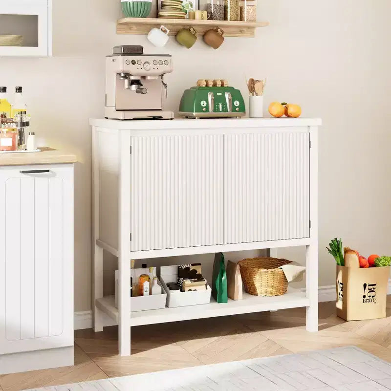 Console, table d'appoint étroite avec rangement à 2 portes – Table d'entrée/de couloir pour salon, bureau, canapé