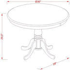 Ensemble Salle à Manger Cuisine - Table de Cuisine et 4 Chaises pour Salle à Manger