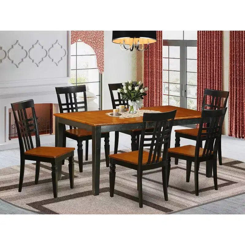HomeStock Belmont Kitchen Table Set With A Nicoli Table And Dining Chairs