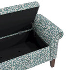 HL Home Furnishings, Pouf de rangement à accoudoirs arrondis