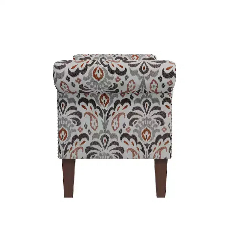 HL Home Furnishings, Pouf de rangement à accoudoirs arrondis