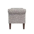 HL Home Furnishings, Pouf de rangement à accoudoirs arrondis