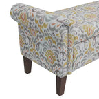 HL Home Furnishings, Pouf de rangement à accoudoirs arrondis