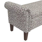 HL Home Furnishings, Pouf de rangement à accoudoirs arrondis