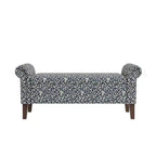 HL Home Furnishings,Rolled Arm Storage Ottoman