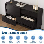 Commode 6 tiroirs inclinés en MDF - Meuble de rangement moderne, Meuble de rangement pour la maison, Armoire de rangement pour le bureau, Commode de chambre à coucher, Design peu encombrant