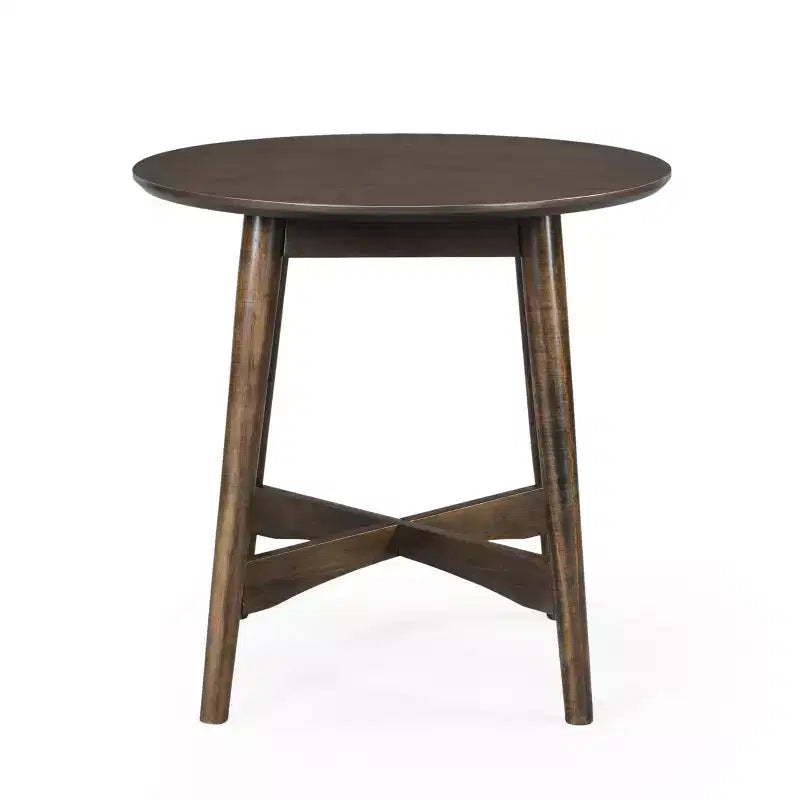 Table d'appoint ronde en bois GDFStudio Murdock de style milieu de siècle