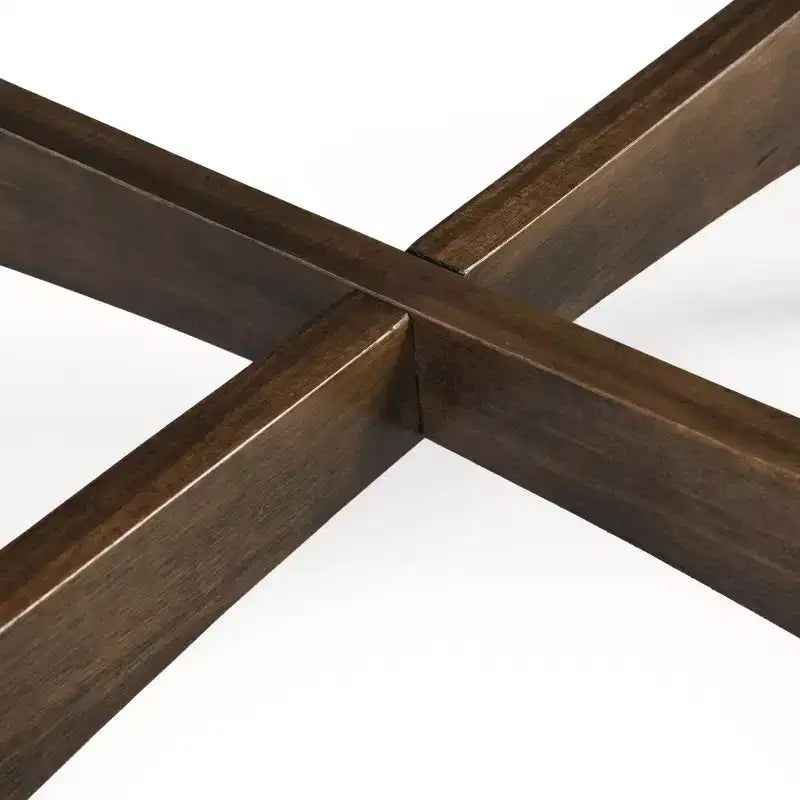 Table d'appoint ronde en bois GDFStudio Murdock de style milieu de siècle