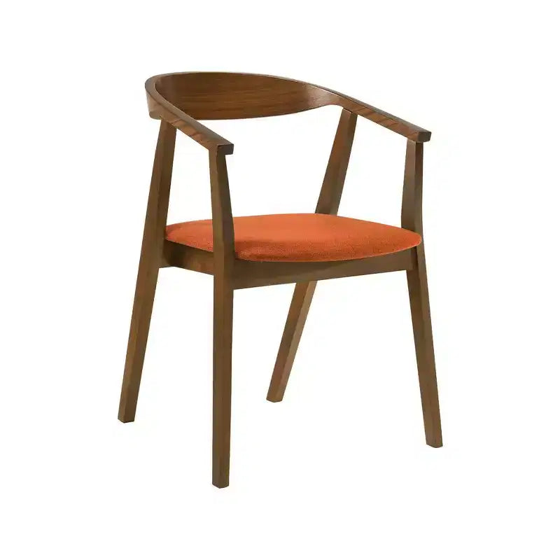 Armen Living, Chaise de salle à manger en bois Santana - Lot de 2