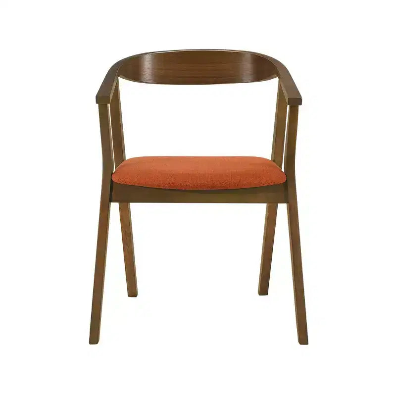 Armen Living, Chaise de salle à manger en bois Santana - Lot de 2
