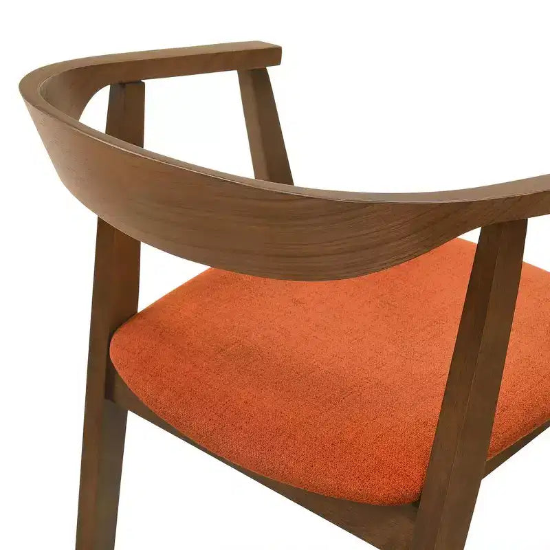 Armen Living, Chaise de salle à manger en bois Santana - Lot de 2