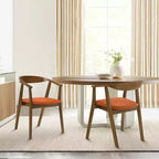 Armen Living, Chaise de salle à manger en bois Santana - Lot de 2