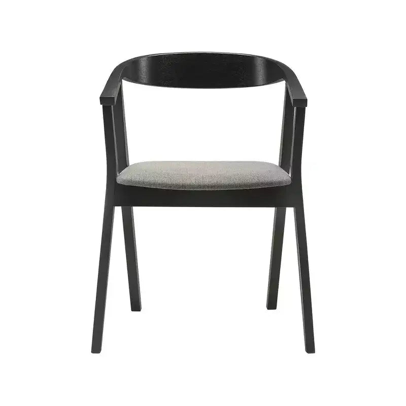 Armen Living, Chaise de salle à manger en bois Santana - Lot de 2