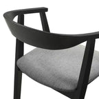 Armen Living, Chaise de salle à manger en bois Santana - Lot de 2