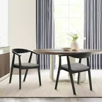 Armen Living, Chaise de salle à manger en bois Santana - Lot de 2
