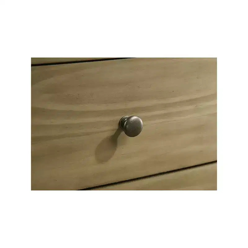 Coaster, Table de chevet Granada à 2 tiroirs avec plateau en verre, pin naturel