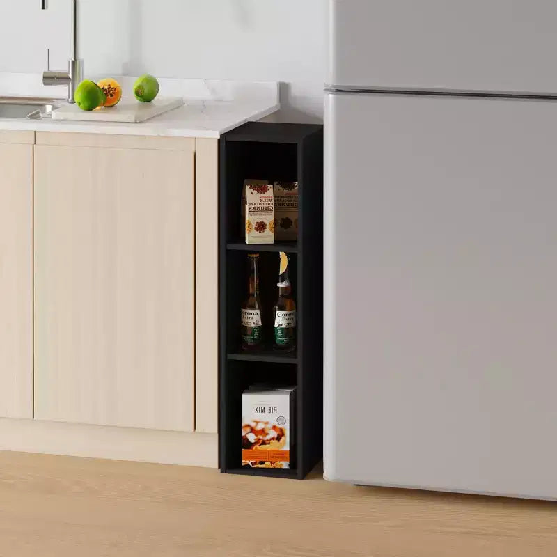 Bibliothèque ouverte à 3 niveaux HOMLUX avec étagères réglables