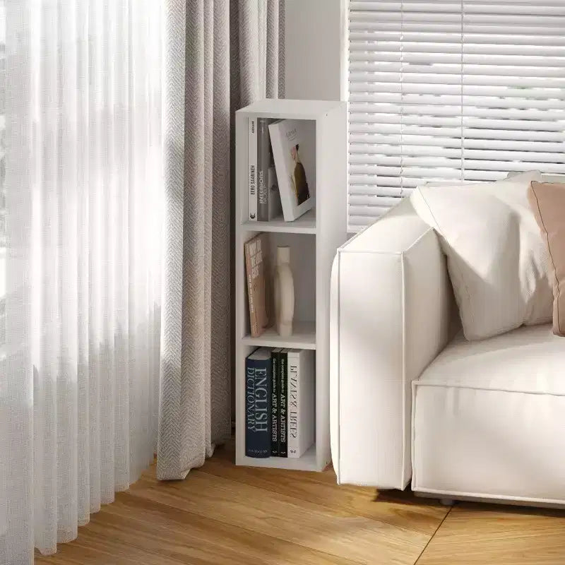 Bibliothèque ouverte à 3 niveaux HOMLUX avec étagères réglables