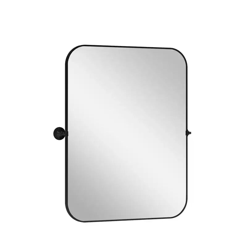 Pexfix Miroir Mural Pivotant Encadré en Métal pour Salle de Bain, Réglable Mural pour Décoration Murale Moderne
