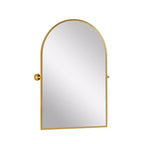 Pexfix Miroir Mural Pivotant Encadré en Métal pour Salle de Bain, Réglable Mural pour Décoration Murale Moderne