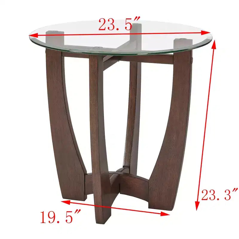 Table basse ovale Table d'appoint ronde Table basse en verre Table basse Table d'appoint Table d'appoint de canapé - ModernLuxe