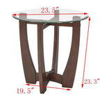 Table basse ovale Table d'appoint ronde Table basse en verre Table basse Table d'appoint Table d'appoint de canapé - ModernLuxe