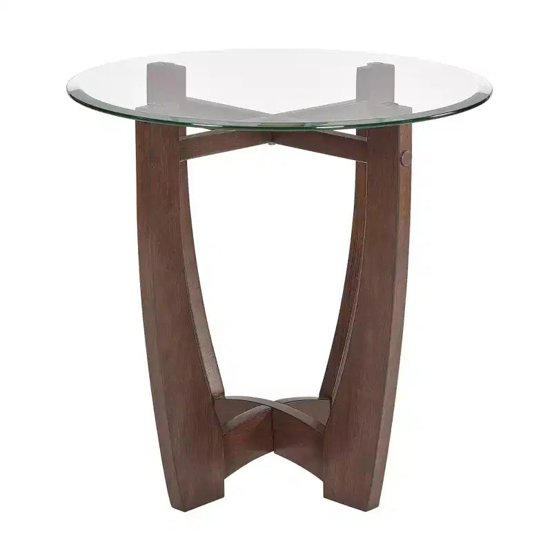 Table basse ovale Table d'appoint ronde Table basse en verre Table basse Table d'appoint Table d'appoint de canapé - ModernLuxe