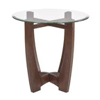 Table basse ovale Table d'appoint ronde Table basse en verre Table basse Table d'appoint Table d'appoint de canapé - ModernLuxe