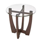 Table basse ovale Table d'appoint ronde Table basse en verre Table basse Table d'appoint Table d'appoint de canapé - ModernLuxe
