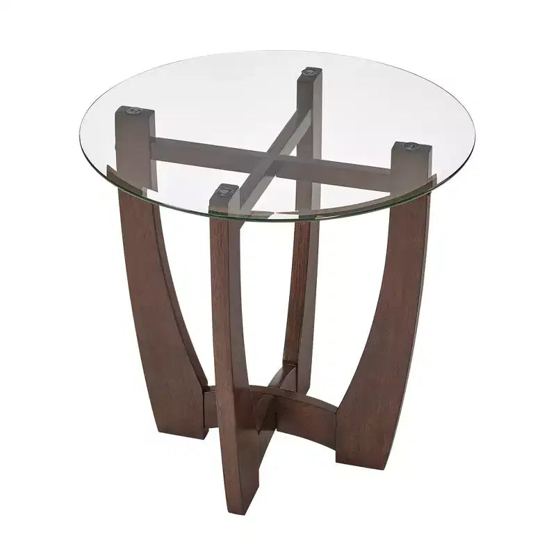 Table basse ovale Table d'appoint ronde Table basse en verre Table basse Table d'appoint Table d'appoint de canapé - ModernLuxe