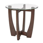 Table basse ovale Table d'appoint ronde Table basse en verre Table basse Table d'appoint Table d'appoint de canapé - ModernLuxe