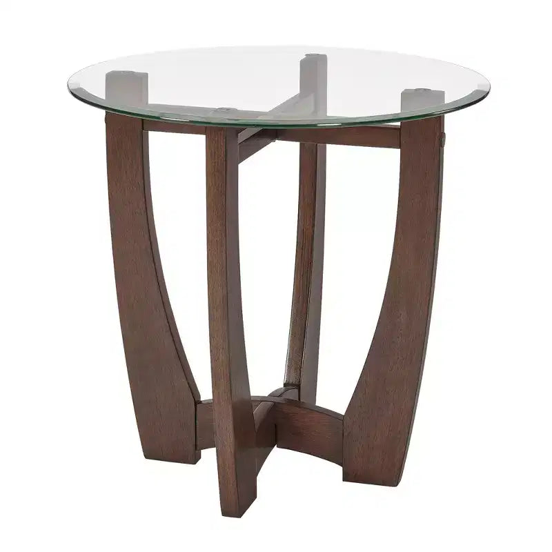 Table basse ovale Table d'appoint ronde Table basse en verre Table basse Table d'appoint Table d'appoint de canapé - ModernLuxe