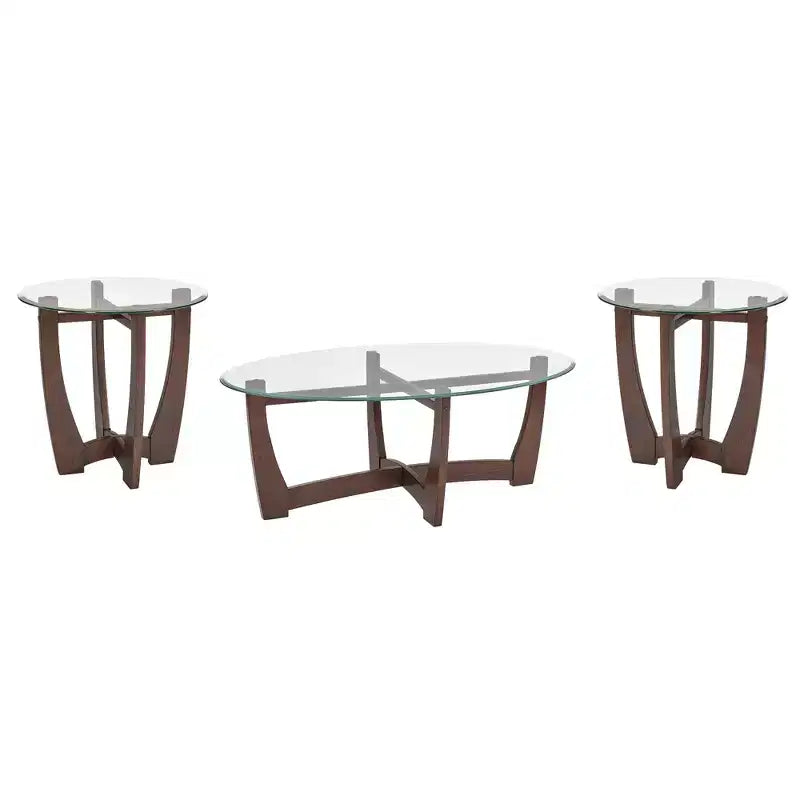 Table basse ovale Table d'appoint ronde Table basse en verre Table basse Table d'appoint Table d'appoint de canapé - ModernLuxe