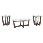 Table basse ovale Table d'appoint ronde Table basse en verre Table basse Table d'appoint Table d'appoint de canapé - ModernLuxe