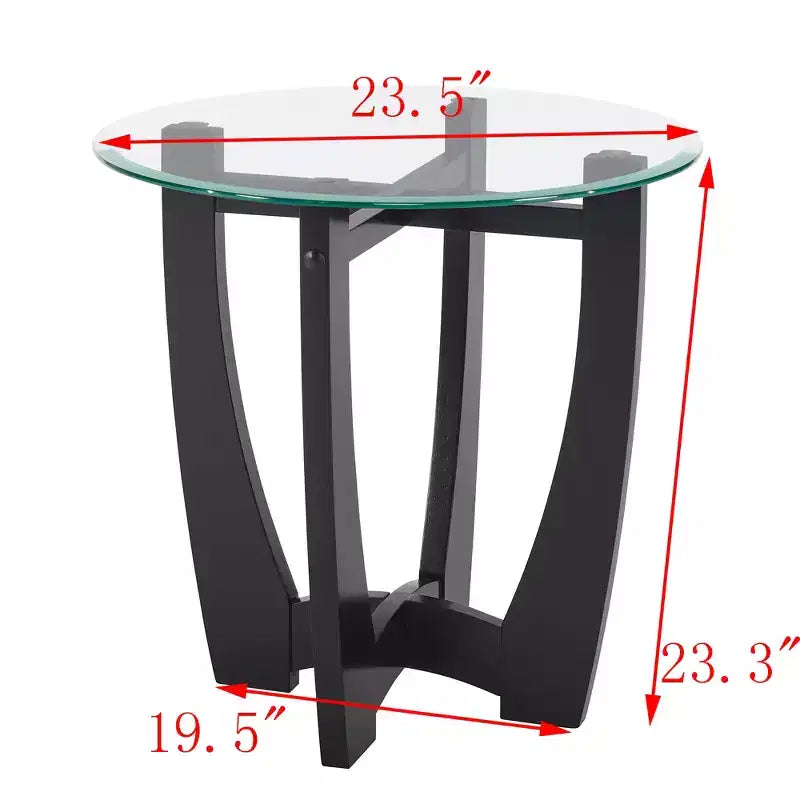 Table basse ovale Table d'appoint ronde Table basse en verre Table basse Table d'appoint Table d'appoint de canapé - ModernLuxe